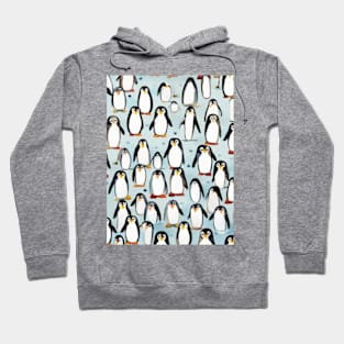 Cute penguin pattern gift ideas, penguins in the ice design Hoodie